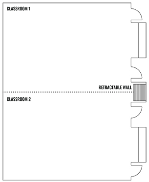 Classroom 1 and 2 Floor Plan